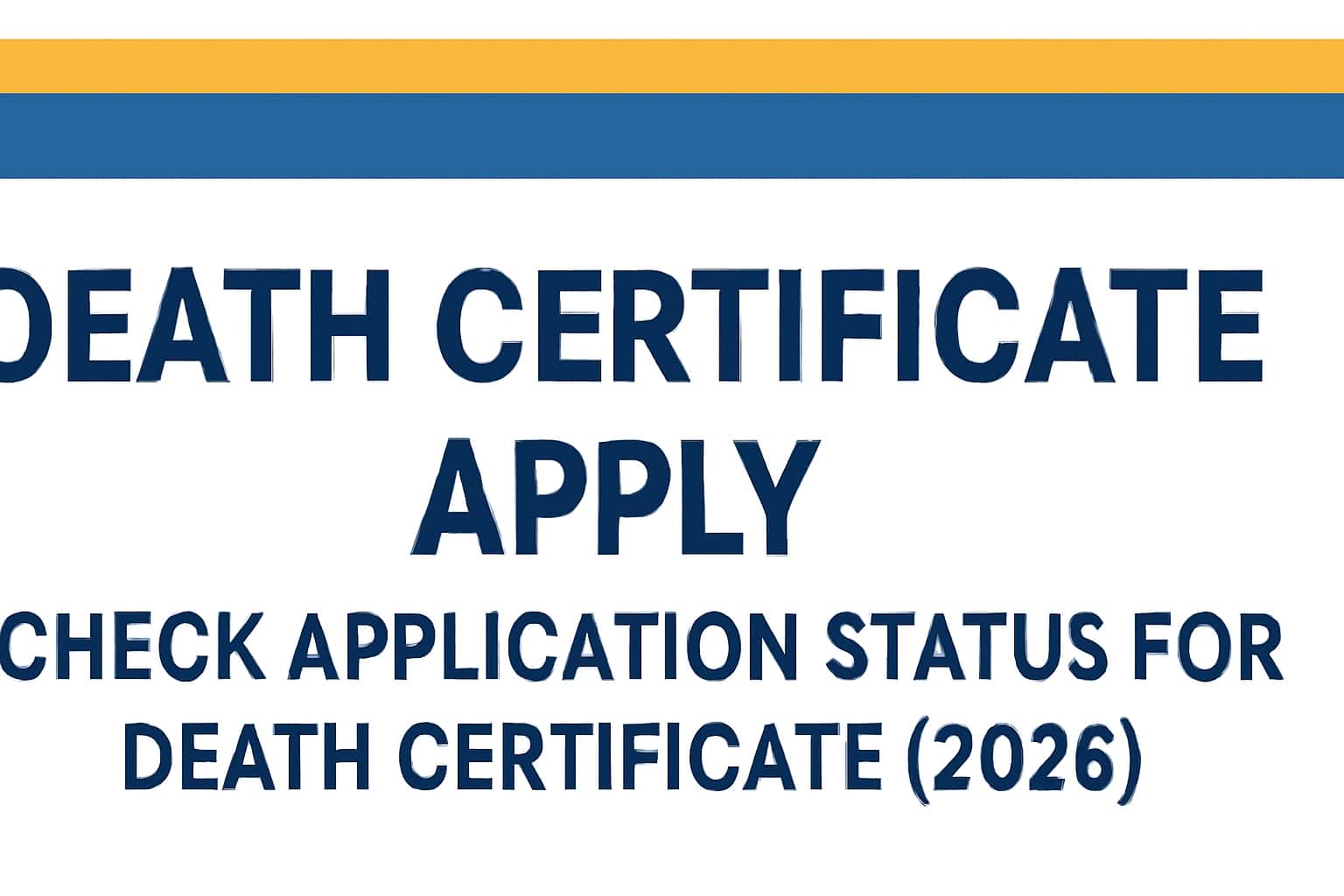 Death Certificate Apply: Check Application Status for Death Certificate (2026)