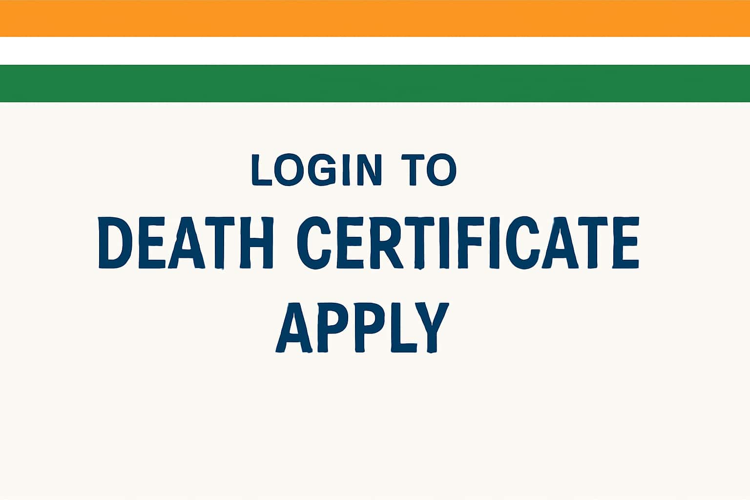Login to Death Certificate Apply