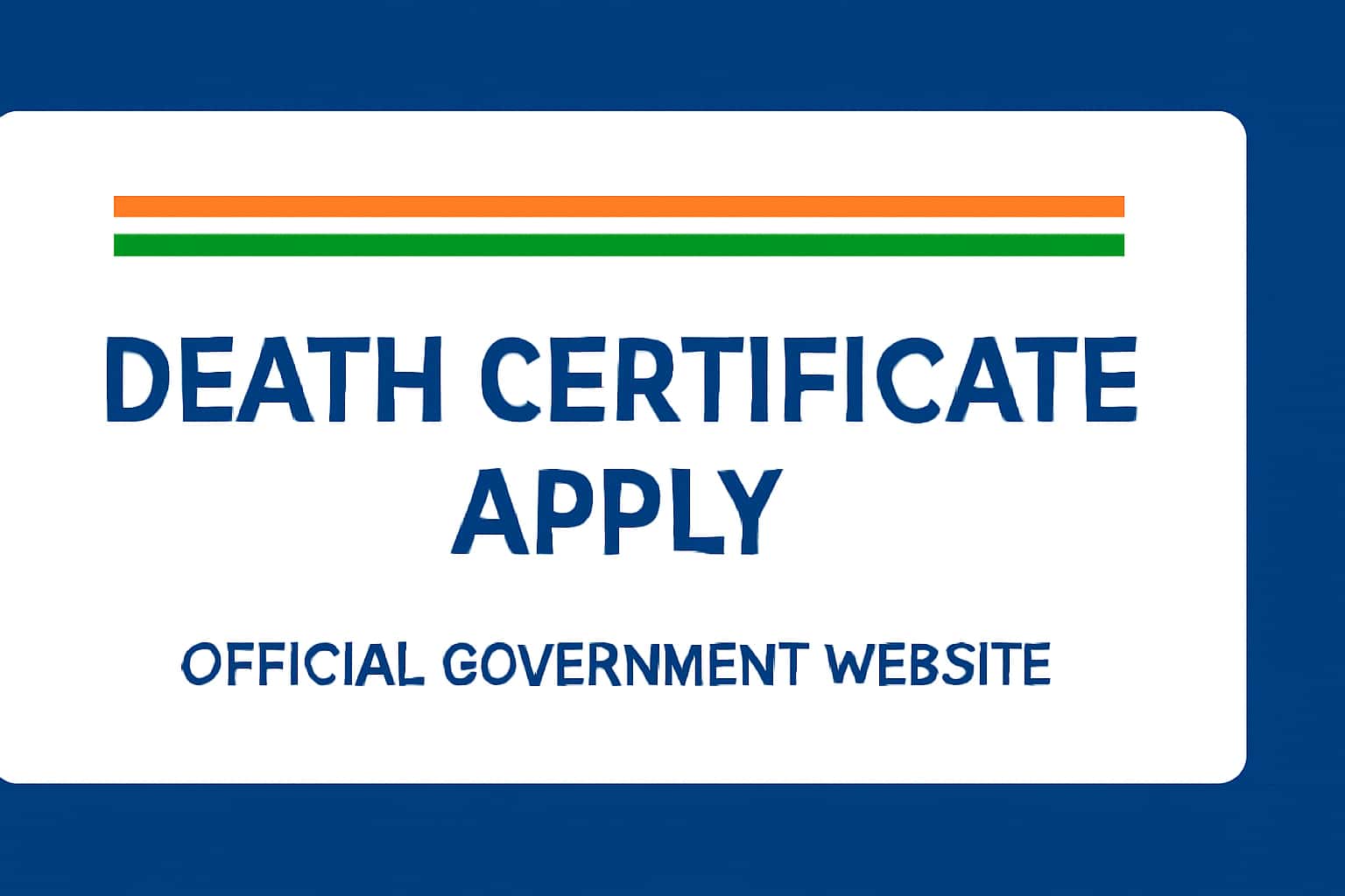 About Death Certificate Apply