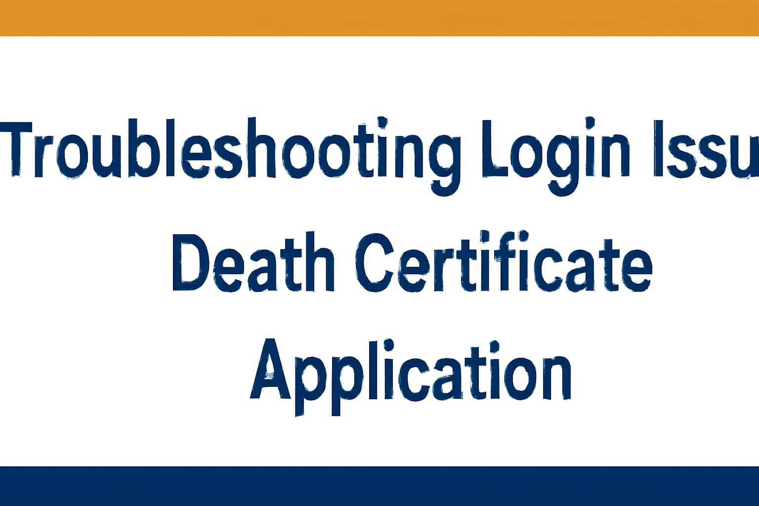 Troubleshooting Login Issues for Death Certificate Apply